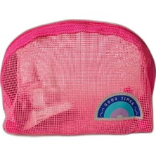 Astraltech Ecrou Mesh Makyaj Çantası Pembe