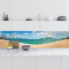 Astraltech Mutfak Tezgah Arası Folyo Fayans Kaplama Folyosu Nha Trang Plaj 60X100 cm