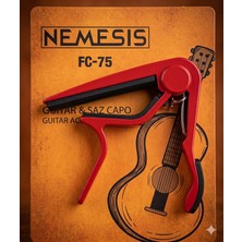 Astraltech My Yonca Kırmızı Kapo Akustik Gitar Klasik Gitar Ukulele Saz Bağlama Kaposu Classic Guitar Capo Aco
