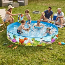 Astraltech Dinozor Temalı Sert Duvarlı Çocuk Havuzu 180 cm x 40 cm 51507