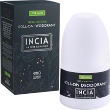 Astraltech INCIA%100 Doğal Roll On Deodorant Erkekler Için Ter Kokusu Önleyici Lekesiz 50 ml