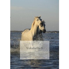 Astraltech Independently Published Vokabelheft A4, Motiv Pferde, Hochglanz Cover, Drei Spalten, 50 Seiten, 39