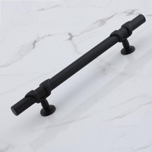 Astraltech 10 Adet Maça Siyah Metal Kulp 128 Mm-12,8 cm Mobilya Çekmece Mutfak Dolabı Dolap Kulplar Kulbu Kulp