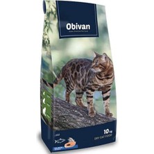 Astraltech Obivan Premium Yetişkin Kedi Maması Somonlu 10 kg - Hipoalerjenik, Tüy Dökülmesini Azaltan, Kolay S