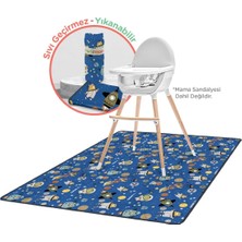 Astraltech Minimono Mama Sandalyesi ve Aktivite Örtüsü - Kaydırmaz Taban - Su Itici Yüzey - Yıkanabilir - 145X