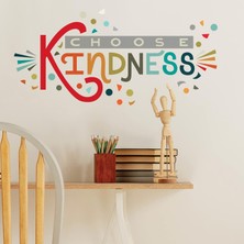 Astraltech Roommates RMK5329GM Rainbow Choose Kindness Giant Peel And Stick Duvar Çıkartmaları, Kırmızı, Turun