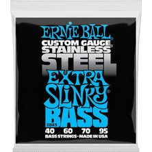 Astraltech Ernie Ball Ekstra Slinky Paslanmaz Çelik Elektrik Bas Telleri, Ölçü 40-95