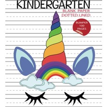 Astraltech Kindergarten Blank Paper Dotted Lined: Handwriting Practice Very Essential For Preschool And Kinder