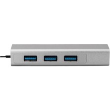Marsilyan BX06HB USB 3.0, 1000MBPS Güvenilir Kablolu Ağ Bağlantısı, 3 Portlu Çoklayıcı Hub Windows 10, 8.1, 8, 7, Vista, Xp ve Mac Os 10 Uyumlu