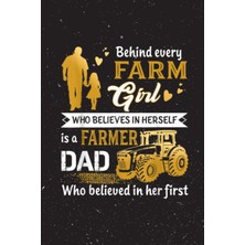 Astraltech Independently Published Hexagonal Graph Paper Farmer Dad Farming Girl Believe Herself Quote