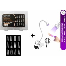 Astraltech Fontenay Protez Tırnak Tips Üst Form Jel Tips 12 Farklı Model, Uv LED Kurutucu Lamba Masa Sabitleme