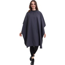 Astraltech Genel Profesyonel Saç Kesim Önlüğü, Gri, Su Geçirmez Polyester Kumaş, Standart Yetişkin Beden, Mode