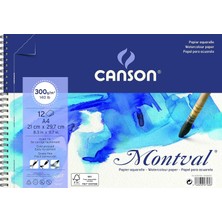 Astraltech Canson Montval Eskiz ve Resim Defteri, Spiralli, 12 Sayfa, A4, 300G