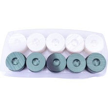 Astraltech Sedefli Yeşil - Beyaz 35 mm Tavla Pulu 3,5 cm