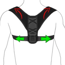 Astraltech Luti Concept Deri Desenli Kemerli Ortopedik Omuz Dik Duruş Korsesi Ayarlanabilir Ortopedik Sırt Bel