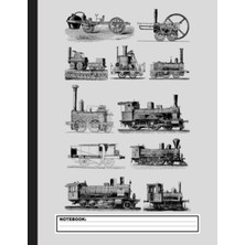 Astraltech Independently Published Engine Train Notebook: Lined Train & Railroad Notebook/journal. Funny