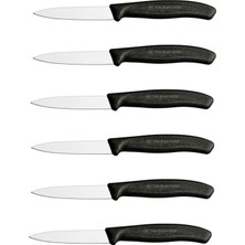 Astraltech Vıctorınox Sebze - Soyma Bıçağı 8cm Siyah 6'lı Set