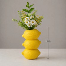 Mazaka Studio Limon Vazo Üç Katlı Dekoratif Vazo