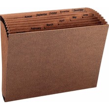 Astraltech Smead Tuff Genişleyen Dosya, Aylık (Ocak-Aralık), 12 Cep, Mektup Boyutu, Redrope-Baskılı Stok (7048