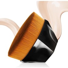 Astraltech Z'oreya Kabuki Siyah Altıgen Makyaj Fırçası, Yüz Allık Sıvı Toz Fondöten ve Bronzer