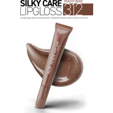 Alix Avien Dolgun Gürünüm ve Nemlendirici Etkili Dudak Parlatıcısı - Silky Care Lipgloss 312 Peachy Beige