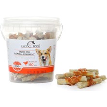 Astraltech Esca Food Tavuklu Lokmalık Munchy 6 Santimetre 50'li Köpek Ödül Maması