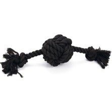 Astraltech Beeztees Köpek Oyuncağı, Diş Ipinden Top ve Ipi, Siyah, 34X10X9CM, 255GR