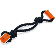 Astraltech Beeztees Köpek Oyuncağı, Diş Ipi Ucunda Tenis Topu, Tpr Tutamaçlı, Siyah, 50X13,5X6,3CM