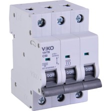 Astraltech Viko 10VTB-3C50 Otomatik Sigorta 10KA C Tipi 3 Kutup 50A