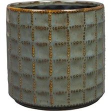Astraltech Ter Steege Zahra Seramik Suyeşili Saksı 14X13CM