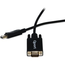 Astraltech Qport Q Dpv Display Portundan VGA 1.8 Metre Çevirici Kablo