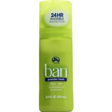 Astraltech Ban Invisible Roll On Antiperspirant Deodorant Powder Fresh 3.5 Fl Oz 103 ml