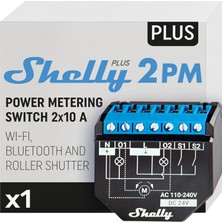 Astraltech Shelly Plus 2pm | Wlan 2 Kanallı Akıllı Röle Şalteri | Güç Tüketimi Ölçümü, Ev Otomasyonu |
