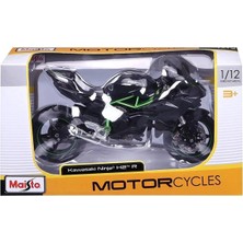 Astraltech Hot Wheels 2014 Kawasaki̇ H2R Mai̇sto 1:12 Ölçek (18CM) Yeşi̇l-Si̇yah
