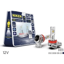 Niken H11 LED Xenon Solo Serisi PGJ19-2 12V 30W 8000K Beyaz 3800 Lümen
