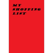Astraltech Independently Published My Red Shopping List, 6x9, 100 Pages