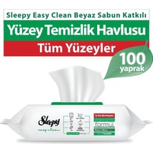 Astraltech Sleepy Easy Clean Yüzey Temizlik Havlusu (Beyaz Sabun Kokulu) 100'LÜ