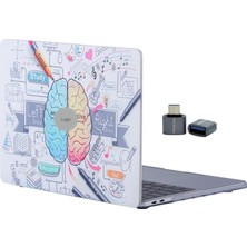 Astraltech Mcstorey M1 Kılıfı 13.3 Inç A2337 A2179 A1932 Sol Beyin Sağ Beyin Desenli Sert K