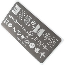 Astraltech Nail Art Stamping Baskı Plakası S12