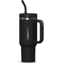 Astraltech Tumbler Quencher Cup 1200 ml Pipetli Rahat Içim Kulplu SUS304 Paslanmaz Çelik 1.2l Termos 1103-1200