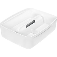 Astraltech Leitz Mybox Kulplu Geniş Düzenleme Aparatı, Plastik, Beyaz, 53220001