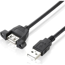 Astraltech Luantic 8748 1.5 Metre USB Dişi Erkek Panel Tipi Data Uzatma Kablosu Parazit Önleyici Filtreli 2xaw