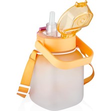 Astraltech Vagonlife Pipetli 1100 ml Çocuk Desenli Matara VGN2275T - Turuncu