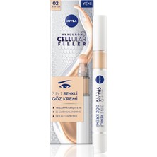 Astraltech Nivea Hyaluron Cellular Filler Renkli Göz Bakım Kremi 4 Ml, Orta Ton, Göz Altı Kapatıcısı, Nemlendi