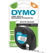 Astraltech Dymo Letratag Plastik Şerit (12 mm x 4 Mt), Beyaz (59422)