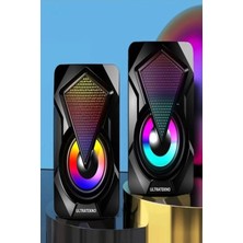 Astraltech E-1046 Bilgisayar Hoparlörü LED Işıklı Rgb Pc 1+1 Speaker