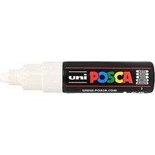 Astraltech Posca PC7M Bl 3'lü Konik Geniş Uçlu Işaretleyici Seti, Beyaz