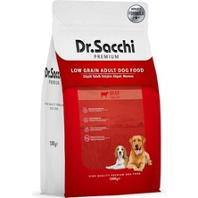 Astraltech Dr.sacchi Premıum Düşük Tahıllı Sığır Etli Yetişkin Köpek Maması 1,5 kg