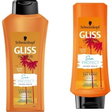 Astraltech Gliss Sun Protect Şampuan 500 ml ve Saç Bakım Kremi Seti 360 ml