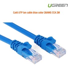 Astraltech Ugreen Cat 6 U/utp Lan Ethernet Kablosu, 2 Metre, Mavi, 11202